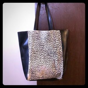 Spotted Suede Handbag